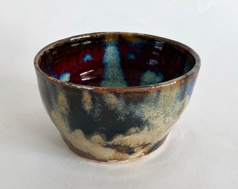 Hand-Thrown Glazed Pottery Bowl Laguna Beach Artist