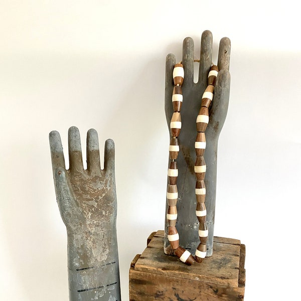 Rustic Glove Forms Molds Hand-Carved