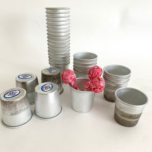 Pair of Vintage Cordon Bleu Aluminum Cups Sold in Pairs