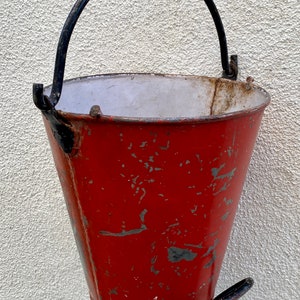 Christmas Red Fire Bucket Hanging Planter image 4