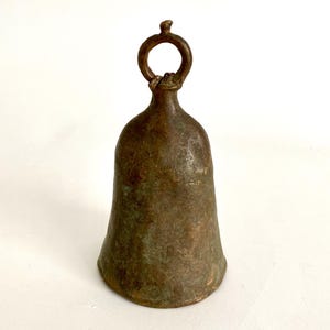 Large Brass Cow Bell Handmade Vintage