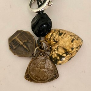 Vintage Bakelite and Glass Beads w/Religious Medals image 4