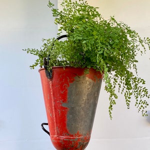 Christmas Red Fire Bucket Hanging Planter image 6
