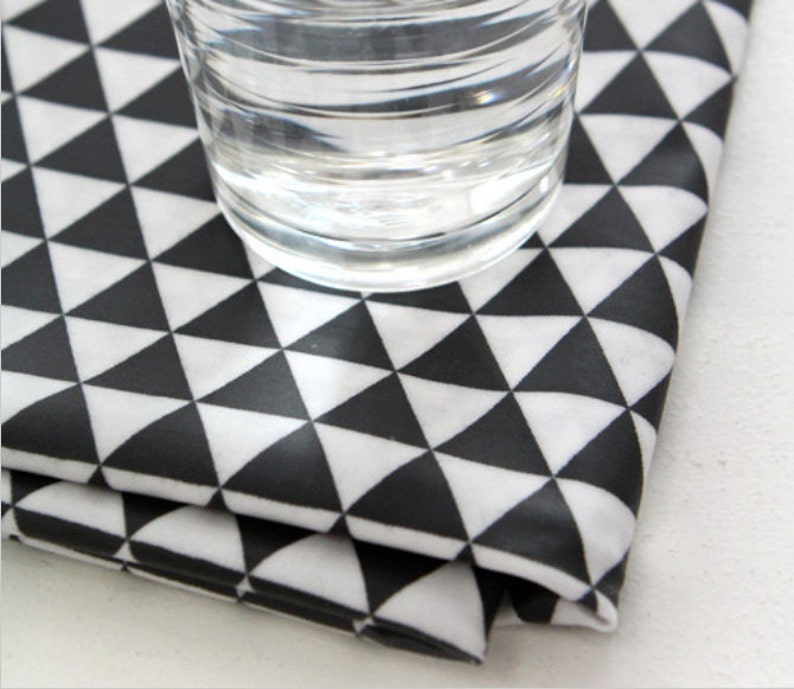 Laminated Coated Fabrics Cotton Fabric by the Yard Black Etsy