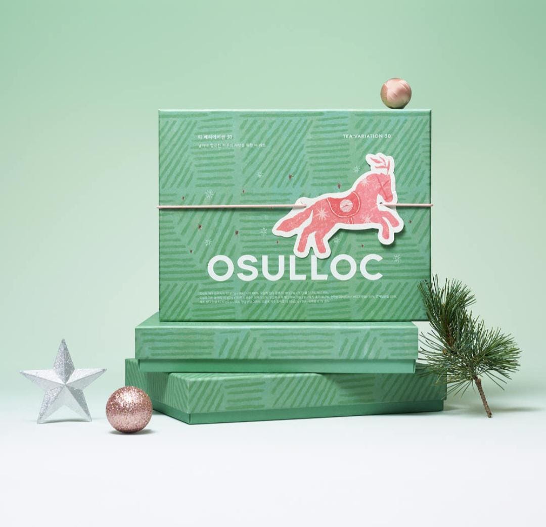 OSULLOC ティーギフトセット | 韓国済州島ティーサンプラー 6種類の