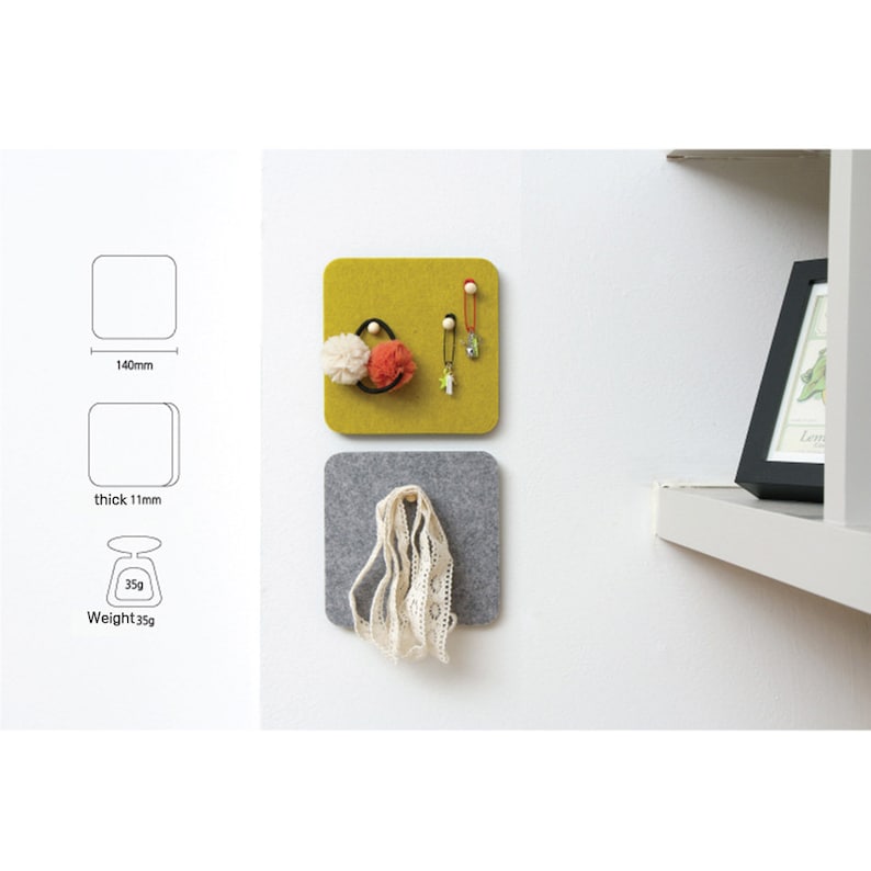 Felt Square Pin Board DIY Art Mat Selfadhesive Decorative