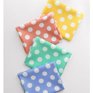 Waterdichte stof op maat gesneden Outdoorstof Oxford polydoek voor doe-het-zelf, tafelkleed, naaien, knutselen Woondecoratie Dot S161310