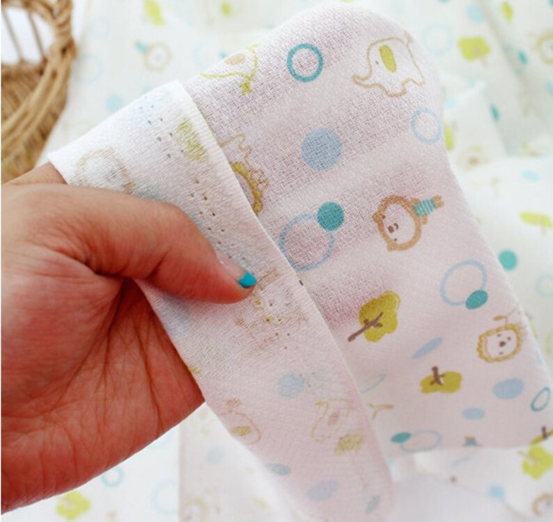 Diaper Cotton Gauze Fabric by the Yard Korean Gauze Sewing Etsy