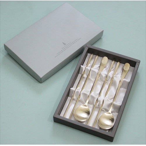 Korean Chopsticks Spoon Set / Jeosgalag / Metal Chopsticks / Etsy