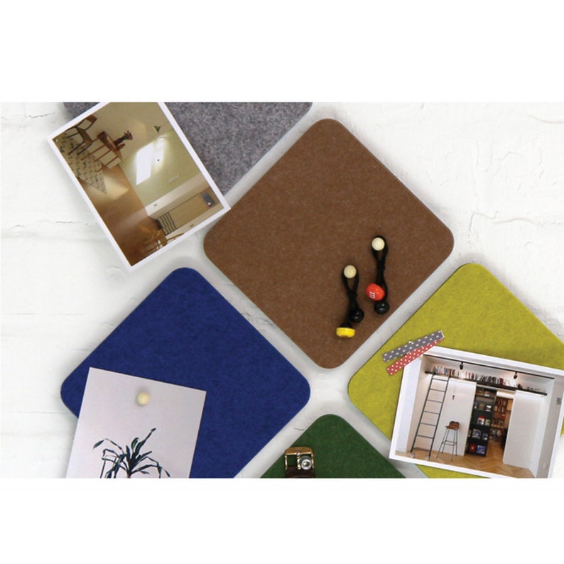 Felt Square Pin Board DIY Art Mat Selfadhesive Decorative
