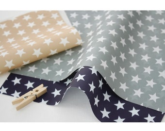 Waterproof Star Fabric: PU Coated Polyester, 150cm Wide