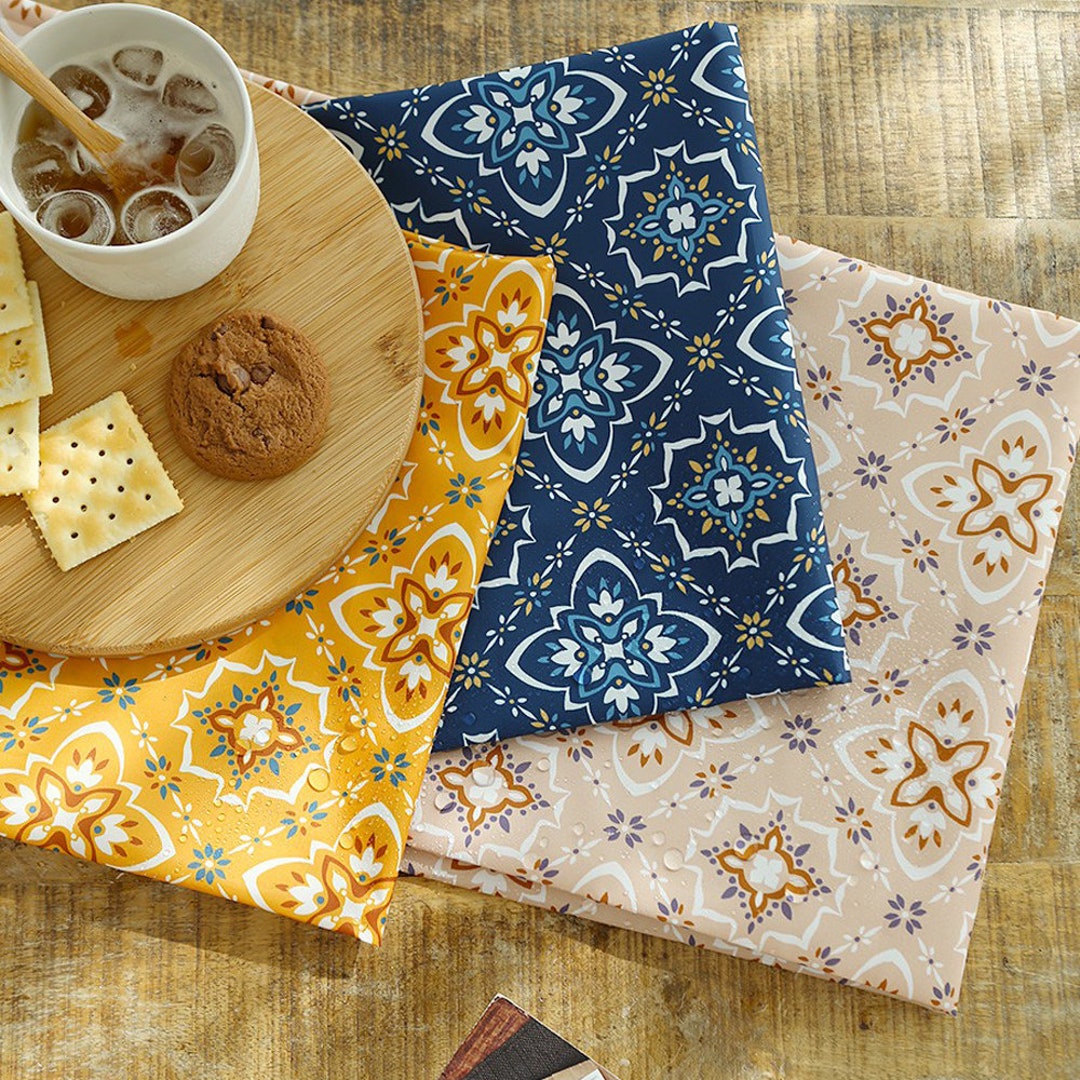 Waterproof Fabric by the Yard for Home Decor Shower Curtain Tablecloth