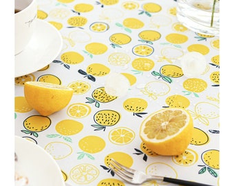 Waterproof Lemon Print Fabric By The Yard - Outdoor Upholstery