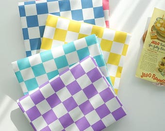 Waterproof Check Fabric, Dewspo 150D Poly Cloth, Home Decor Fabric