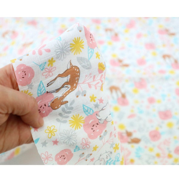 Double Gauze Fabric Cotton by the yard Baby Blanket Clothes Scarf Dress handmade personalized home decor nursery robe Fairy tale IL220140