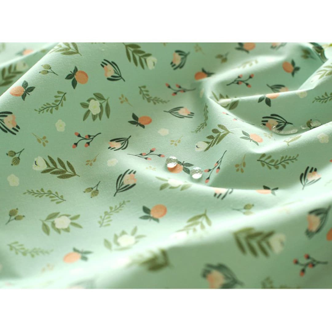 Waterproof Fabric by the Yard Mixed Cotton Home Decor Shower Curtain