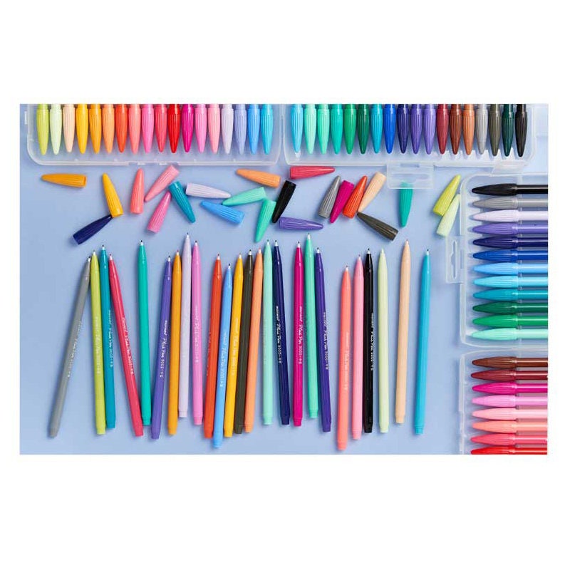 MONAMI Plus Pen 3000 Felt Tip Pens, Fine Point (0.4mm), Coloring