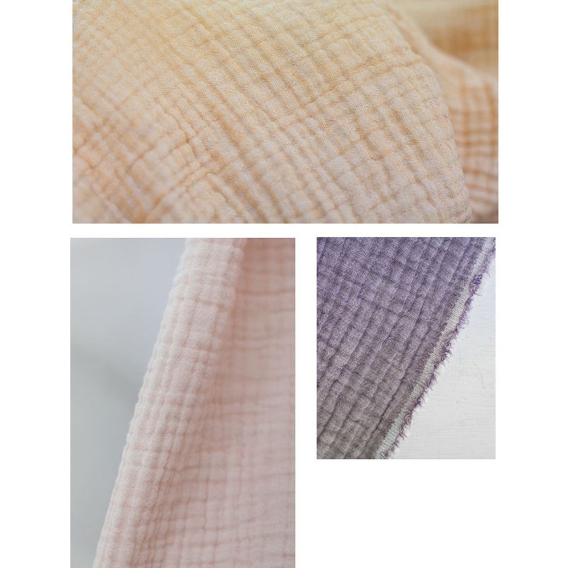 Cotton 4 layers Gauze Fabric by the yard Baby Blanket Clothes Etsy