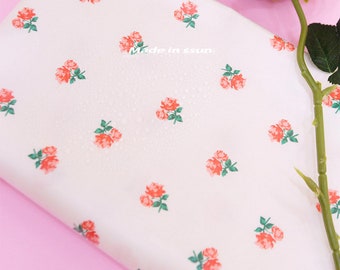 Floral TPU Laminated Cotton Fabric, Waterproof Material, CH989163