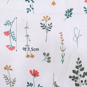 Floral Waterproof Cotton Fabric, TPU Laminated, By The Yard