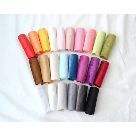 Microfiber Polyester Fabric By The Yard Upholstery Minky Etsy