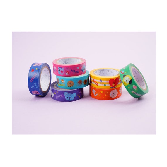 BTS Character BT21 Washi Tape BTS Masking Tape Koya Chimmy RJ | Etsy