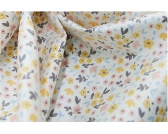 Floral Laminated Cotton Fabric, Waterproof TPU Coated (43 inch Wide)