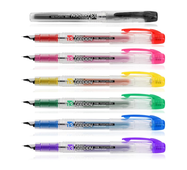 Platinum Preppy Set of 7 Colors Disposable 0.3mm Fine Point - Etsy