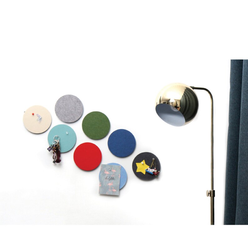 Felt Round Pin Board DIY Art Mat selfadhesive Decorative