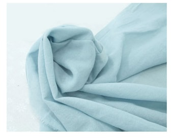 Tela de gasa de algodón azul cielo, muselina para bebé, 55,9" de ancho