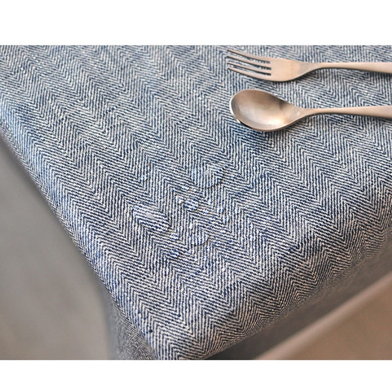 Laminated Fabric Linen Upholstery Coated Cotton Tablecloth Etsy Australia