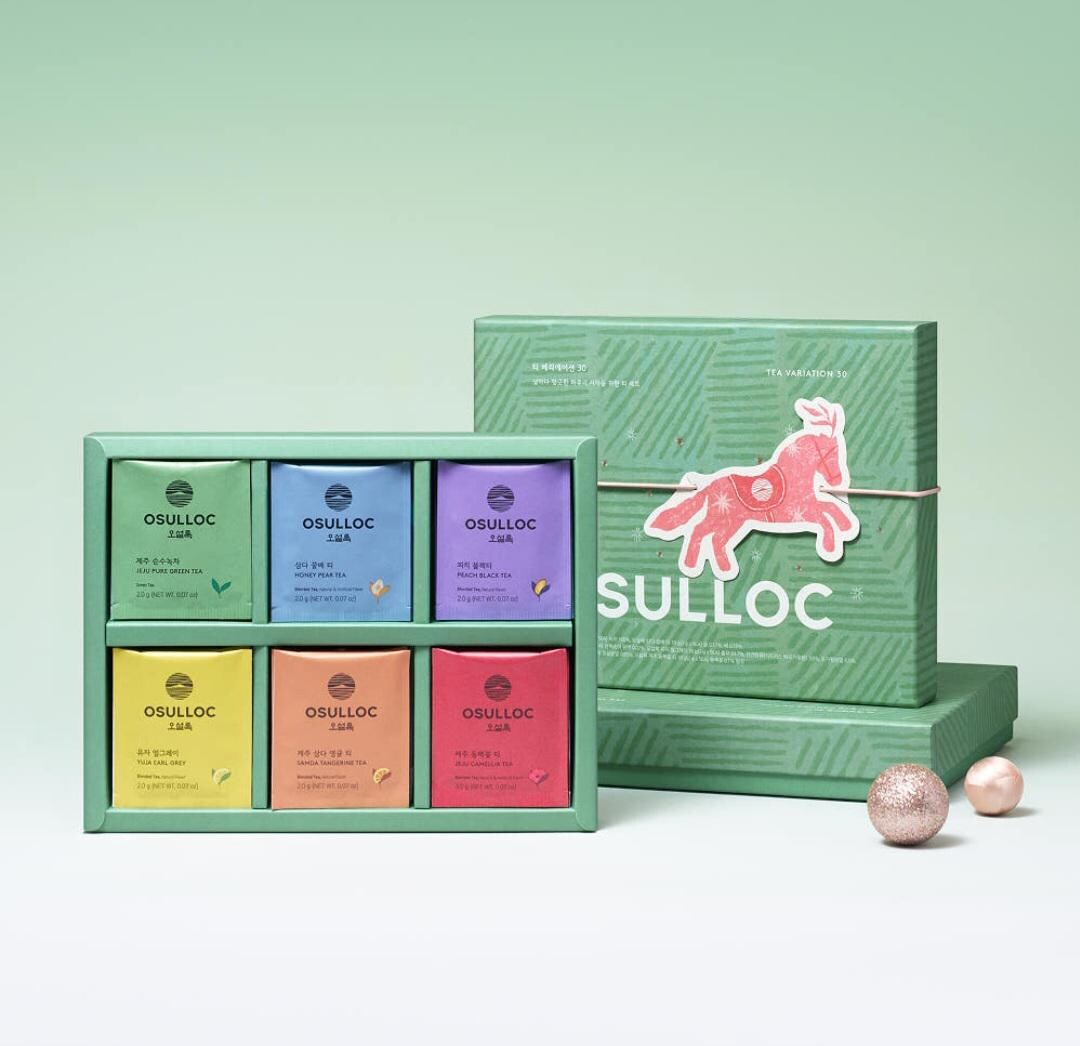OSULLOC Tea Gift Set | Korean Jeju Island Tea Sampler, 6 Flavors