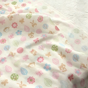 Cotton Double Gauze Fabric by the yard  Korean Gauze Sewing Supplies -  Cute Baby Pink