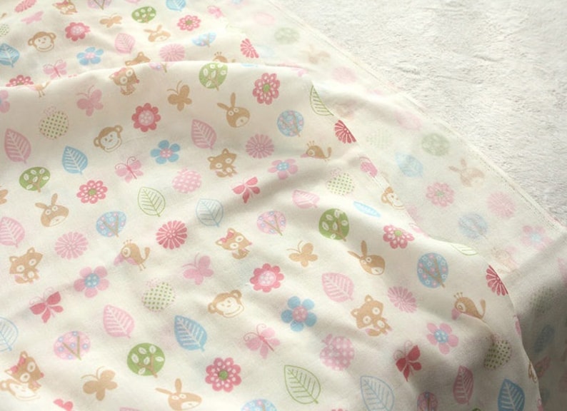 Cotton Double Gauze Fabric by the Yard Korean Gauze Sewing Etsy