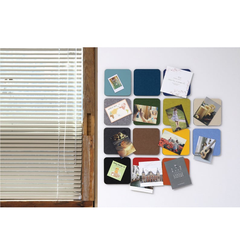 Felt Square Pin Board DIY Art Mat Selfadhesive Decorative
