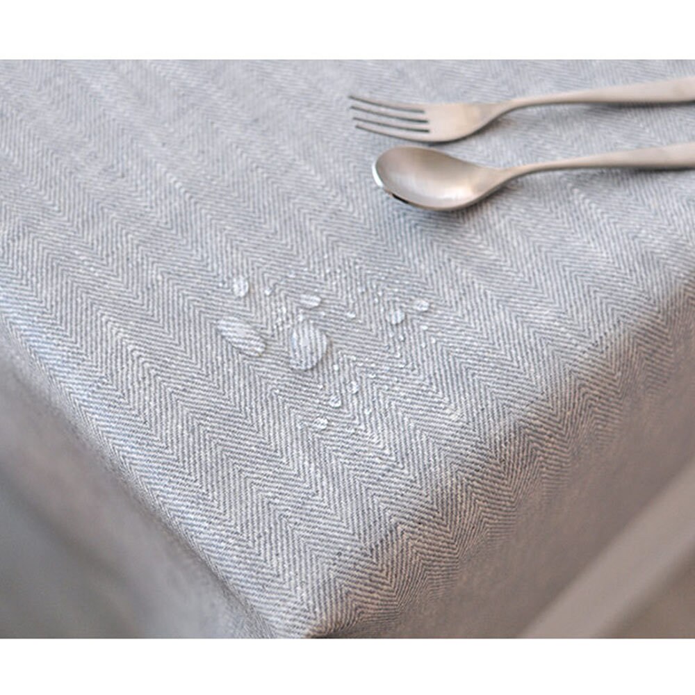 Laminated Fabric Linen Upholstery Coated Cotton Tablecloth Etsy