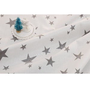 Soft Laminated Fabric Non-toxic TPU Coating safe for babies laminate Waterproof oilcloth BPA Free wide 43"_Gray star_CH983261