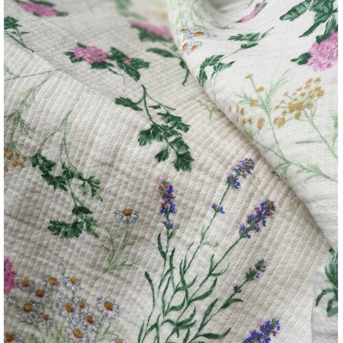 Embroidered Cotton Gauze Fabric by the Yard Embroidered Triple Etsy
