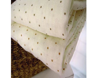 Cotton Double Gauze Fabric Double layers Muslin Baby by the Yard Korean gauze fabrics wide 47" _small dot IL_681406