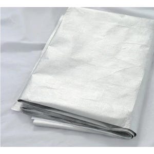 Tela Tyvek Dupont Tyvek cortada a medida. Materiales de costura. Ancho amplio - Color plata CH-19707