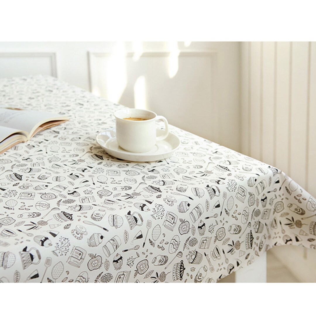 Waterproof Fabric by the Yard for Home Decor Shower Curtain Tablecloth