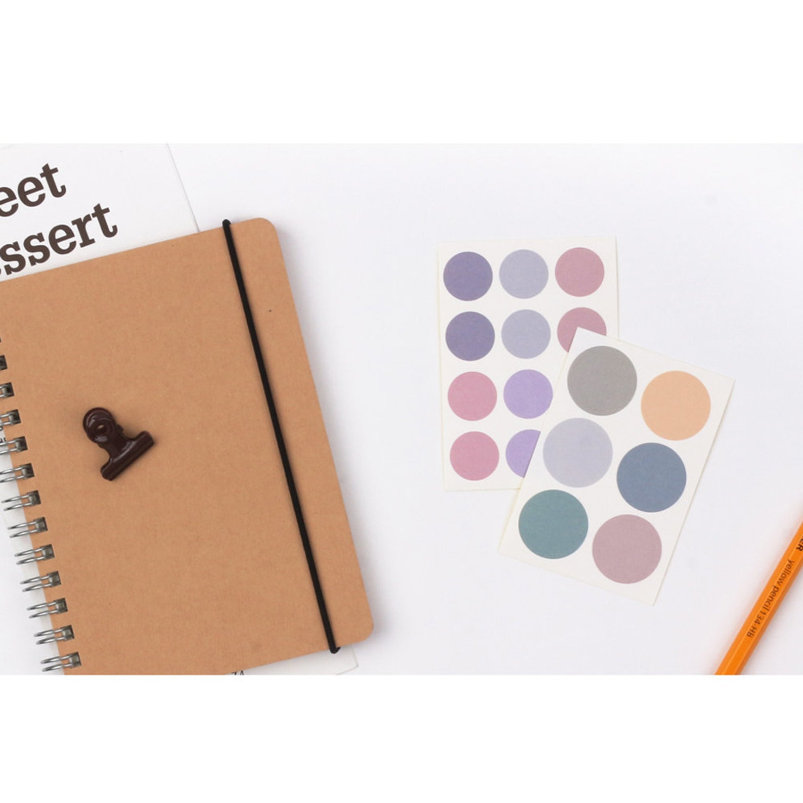 6 Sheets Scrapbook Decor Stickers Decals Paper Stickers Dairy Etsy