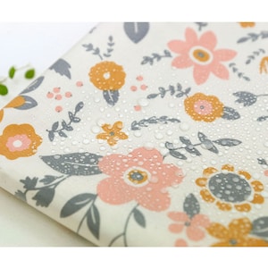 Floral laminiertes Baumwollgewebe Schüttgut, wasserdicht TPU beschichtet