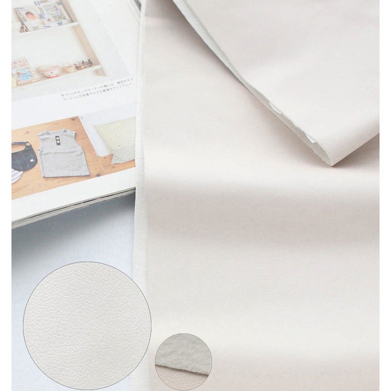 Faux Leather Fabric by the Yard Tassels Making Soft Vinyl Etsy