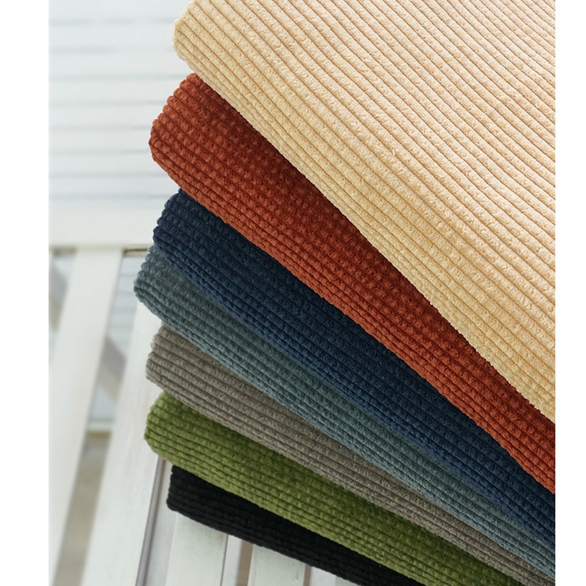 6 wale corduroy fabric by the yard upholstery home decor Etsy