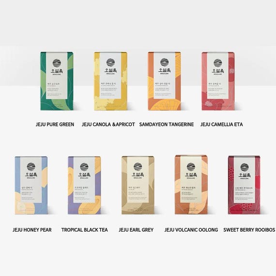 OSULLOC TEA Premium Blended Tea from Jeju, Tea Bag Series 20 count