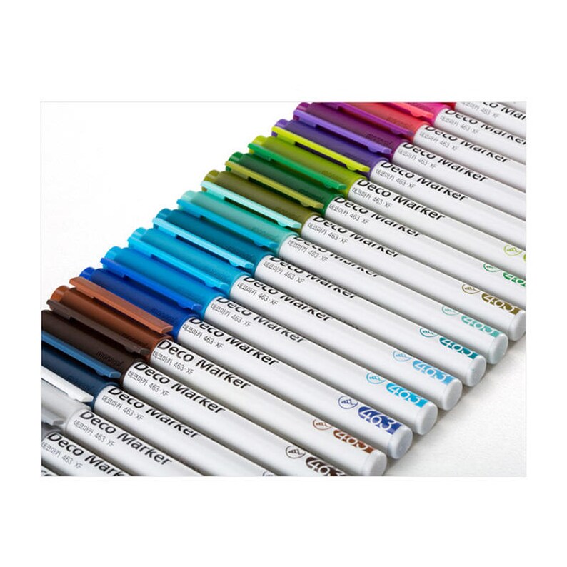 Monami Deco Marker 463 Pen Waterbased Fluorescent Metal 0.7mm Etsy