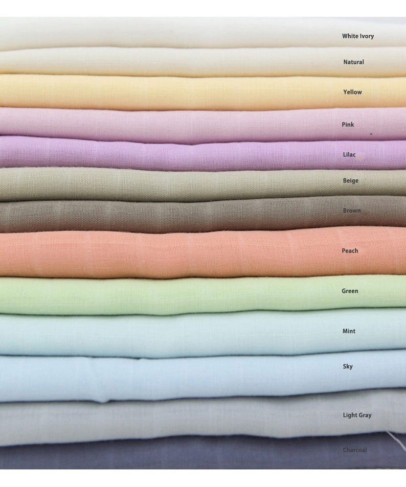 Double Gauze Cotton Fabric Cotton by the Yard Muslin Baby Etsy