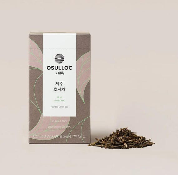 OSULLOC 済州ホジチャ 20ティーバッグ オーガニック焙じ茶 低カフェ
