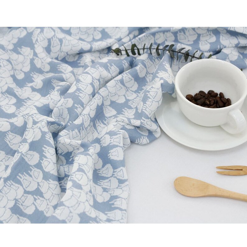 Cotton Double Gauze Fabric Muslin Baby by the Yard Korean Etsy